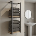 Asteria Home Elegant Wall Towel Holder In Rust-Resistant Stainless Steel | Temsk