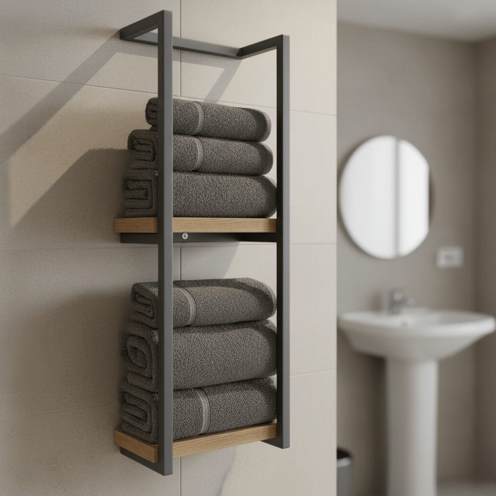 Asteria Home Elegant Wall Towel Holder In Rust-Resistant Stainless Steel | Temsk