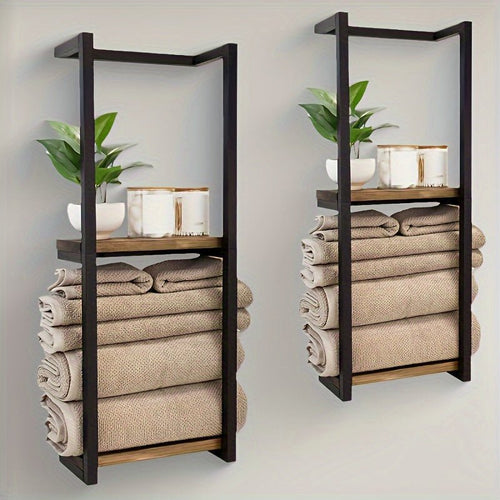 Asteria Home Elegant väggmonterad handdukshållare i rostbeständigt rostfritt stål | Temsk