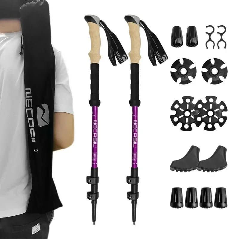 NovaTrail Trekking Poles - Collapsible Hiking Poles for Stability and Comfort | Temsk