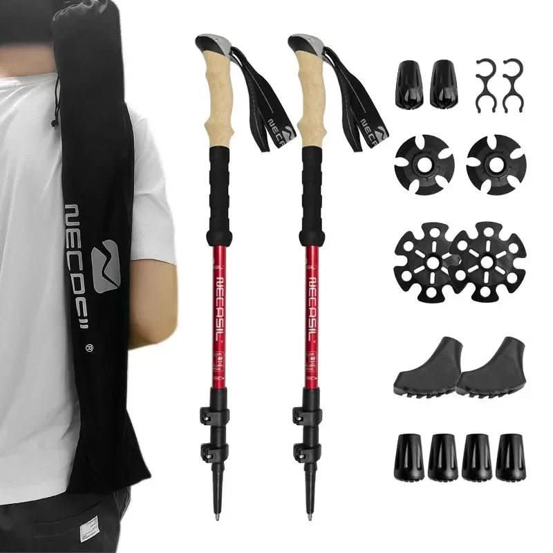 NovaTrail Trekking Poles - Collapsible Hiking Poles for Stability and Comfort | Temsk