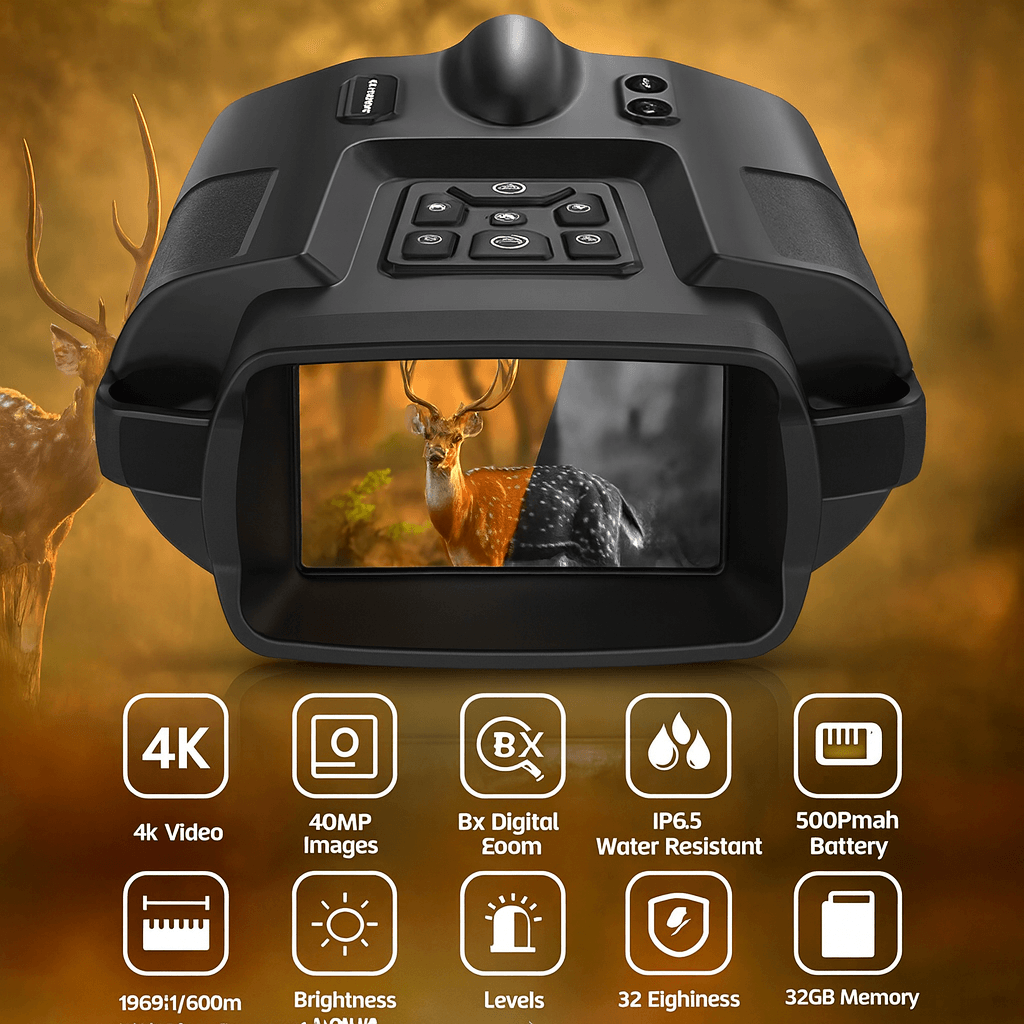 LumaScout 4K noční dalekohled se 8× zoomem pro venkovní dobrodružství | Temsk