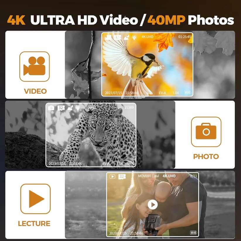 LumaScout 4K noční dalekohled se 8× zoomem pro venkovní dobrodružství | Temsk
