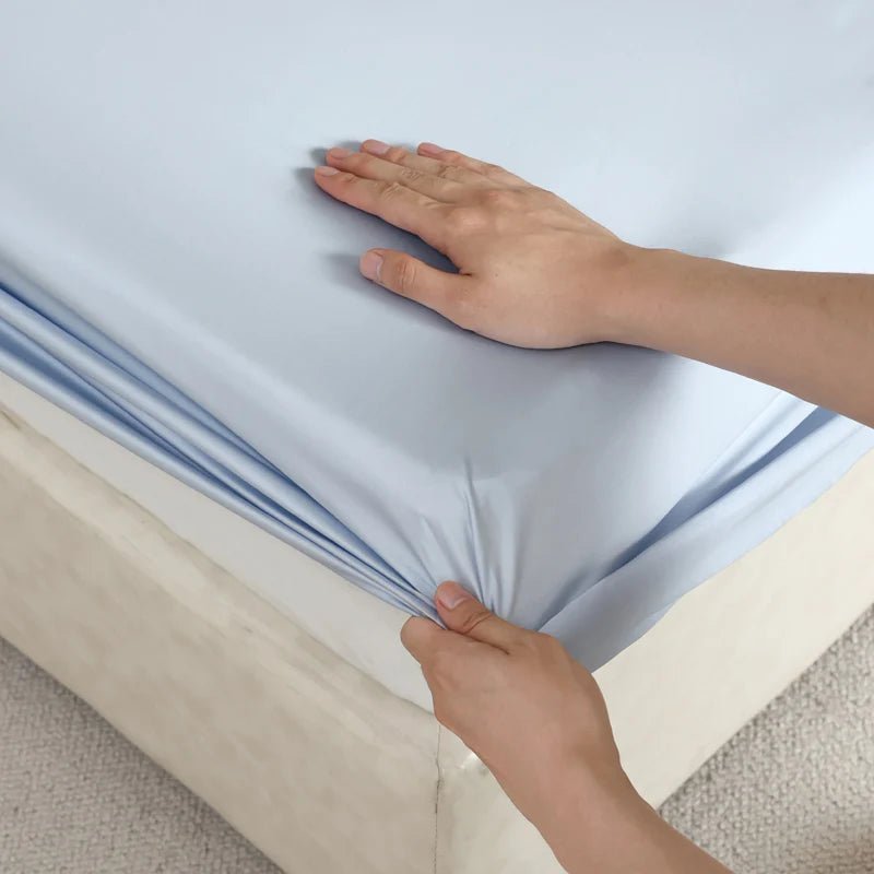 SilkNova Ultra Smooth Mulberry Silk Fitted Sheet With Cooling Comfort | Temsk