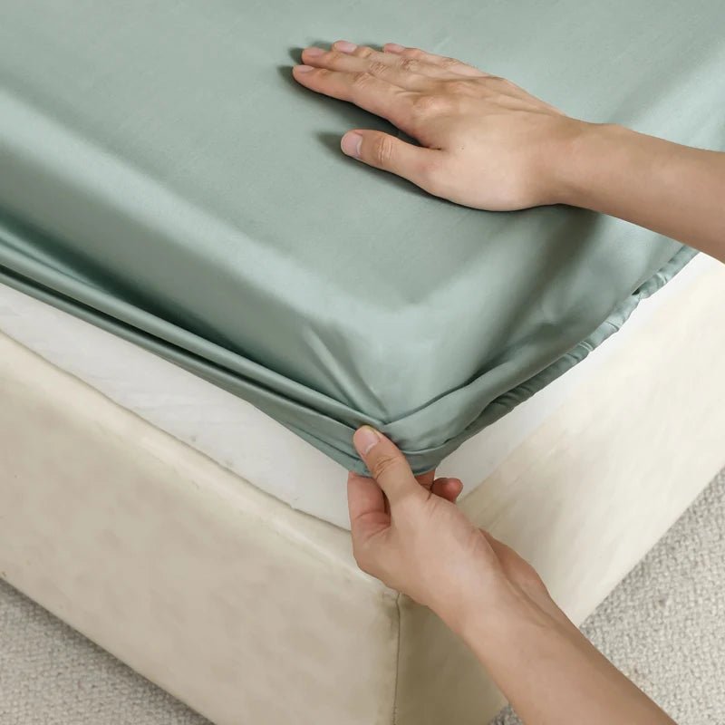 SilkNova Ultra Smooth Mulberry Silk Fitted Sheet With Cooling Comfort | Temsk