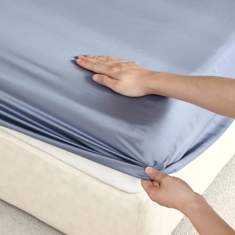 SilkNova Ultra Smooth Mulberry Silk Fitted Sheet With Cooling Comfort | Temsk