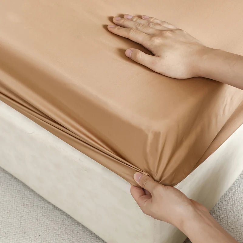 SilkNova Ultra Smooth Mulberry Silk Fitted Sheet With Cooling Comfort | Temsk
