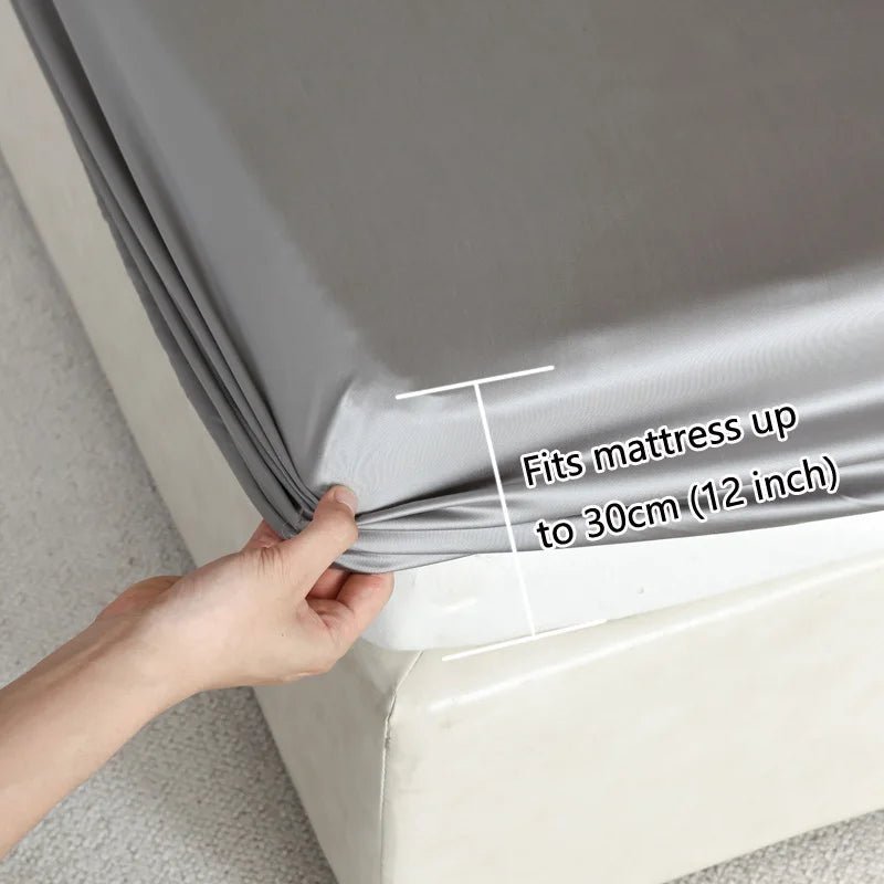 SilkNova Ultra Smooth Mulberry Silk Fitted Sheet With Cooling Comfort | Temsk