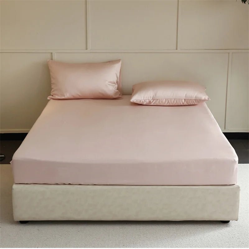 SilkNova Ultra Smooth Mulberry Silk Fitted Sheet With Cooling Comfort | Temsk
