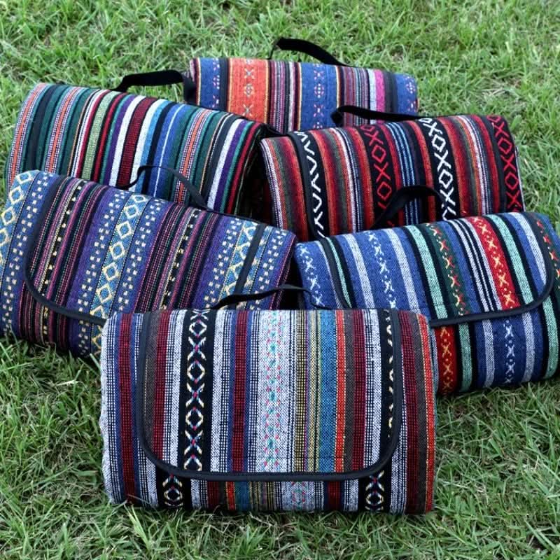 TrailNest Blanket Waterproof Picnic Mat in Ethnic Style for Camping Comfort | Temsk