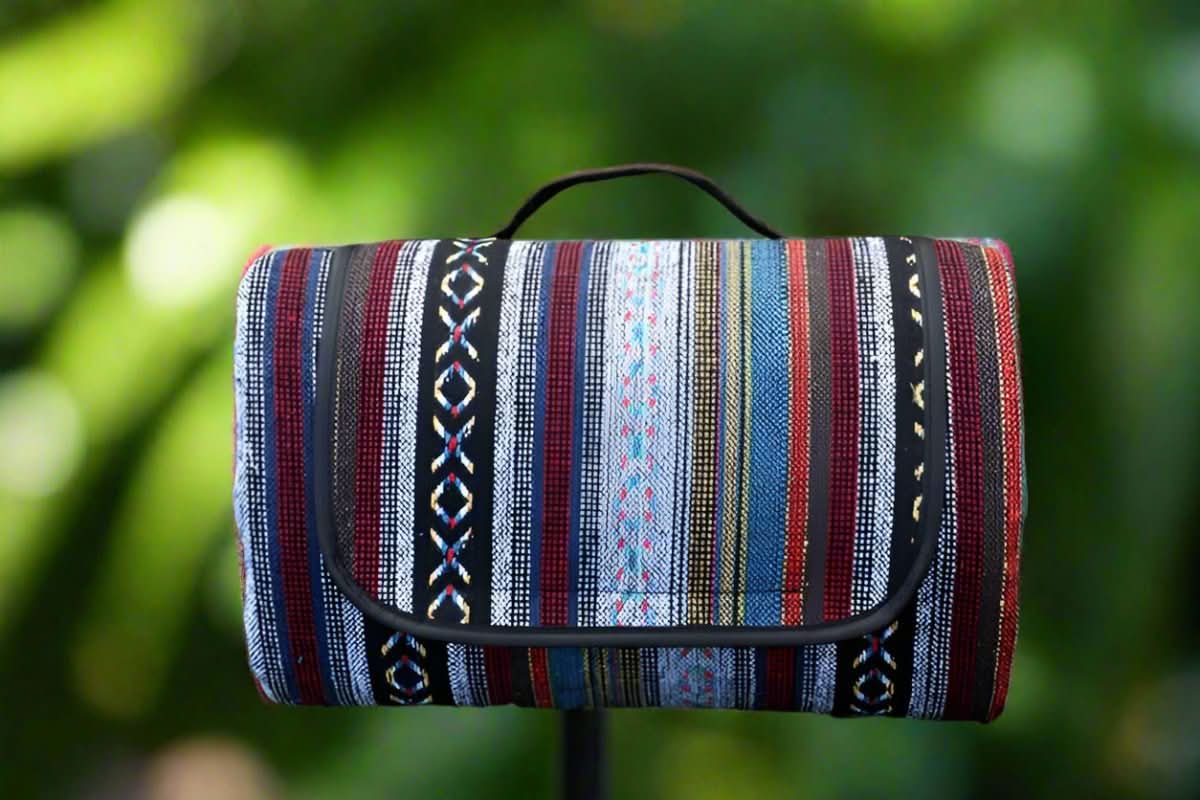 TrailNest Blanket Waterproof Picnic Mat in Ethnic Style for Camping Comfort | Temsk