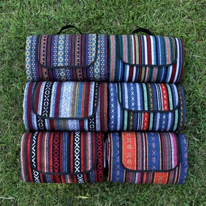 TrailNest Blanket Waterproof Picnic Mat in Ethnic Style for Camping Comfort | Temsk