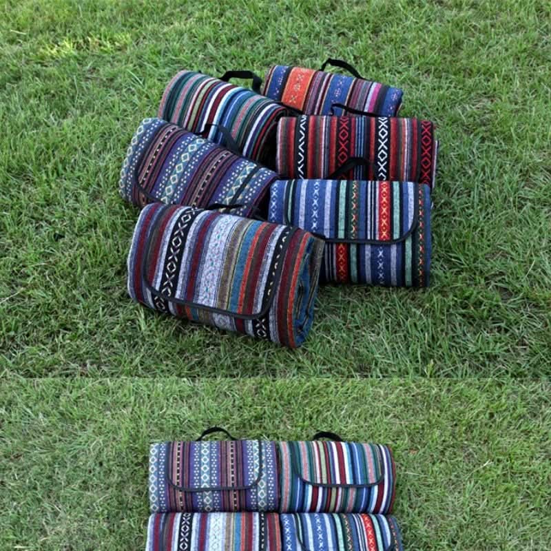 TrailNest Blanket Waterproof Picnic Mat in Ethnic Style for Camping Comfort | Temsk