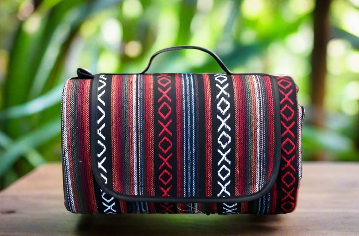 TrailNest Blanket Waterproof Picnic Mat in Ethnic Style for Camping Comfort | Temsk