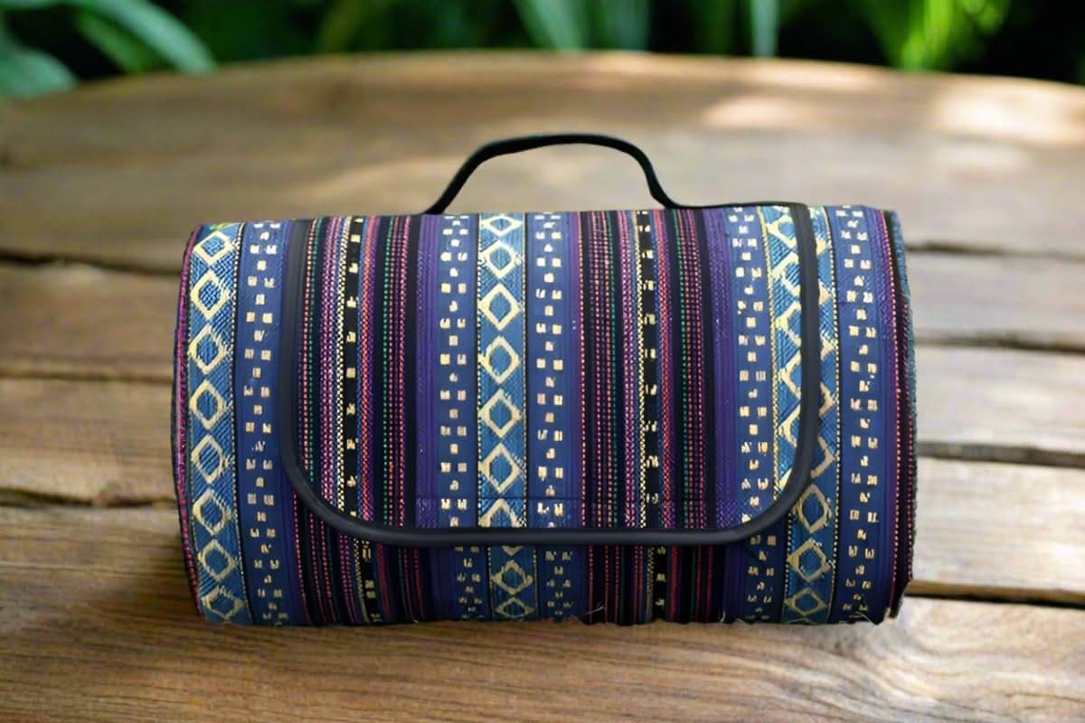 TrailNest Blanket Waterproof Picnic Mat in Ethnic Style for Camping Comfort | Temsk