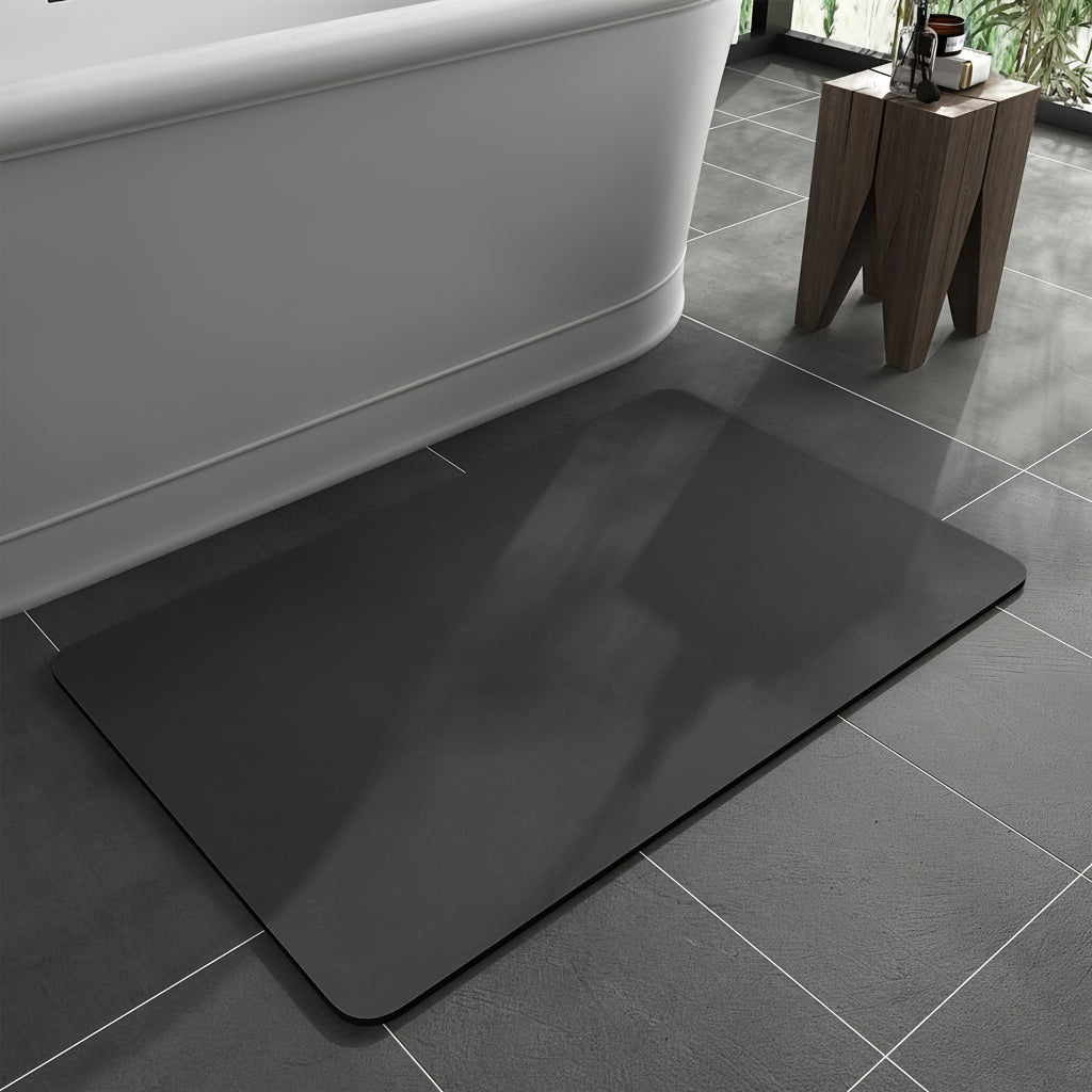 Diatomaceous Stone Bath Mat Non Slip Quick Dry Floor Rug | Temsk