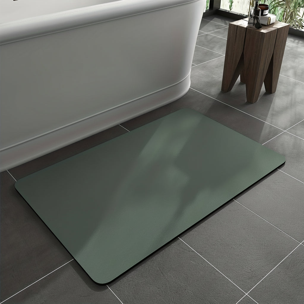 Diatomaceous Stone Bath Mat Non Slip Quick Dry Floor Rug | Temsk