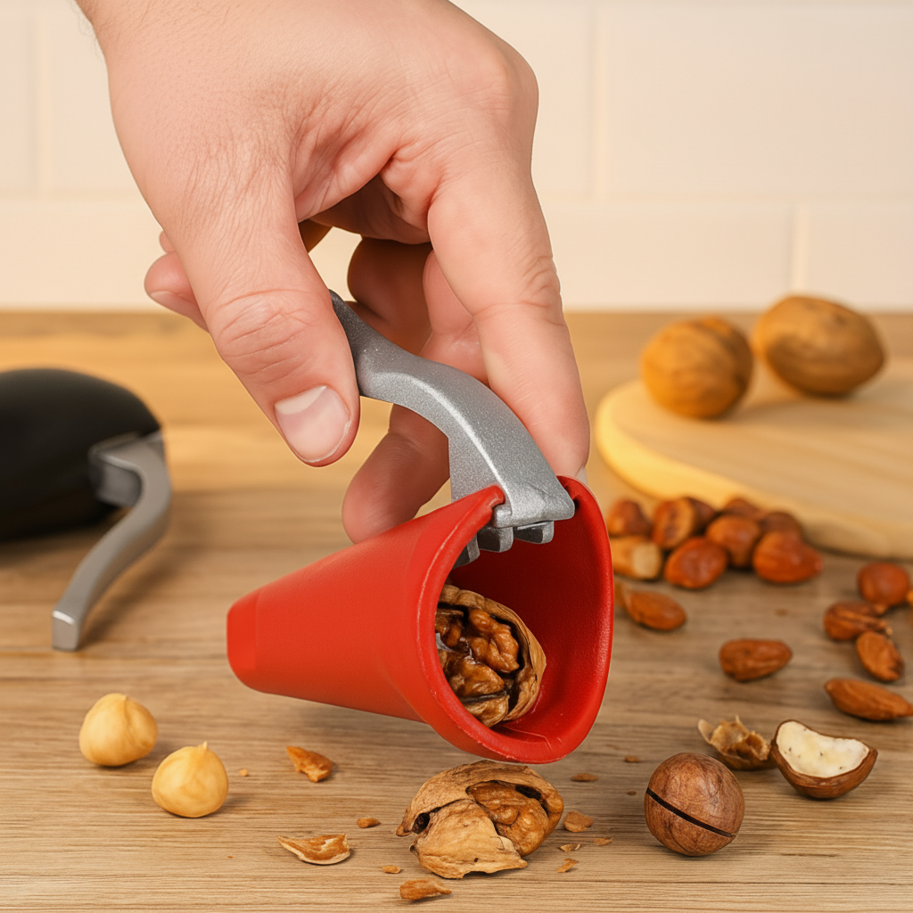Nutcracker With Aluminum Body And Easy Lever Shell Opener | Temsk