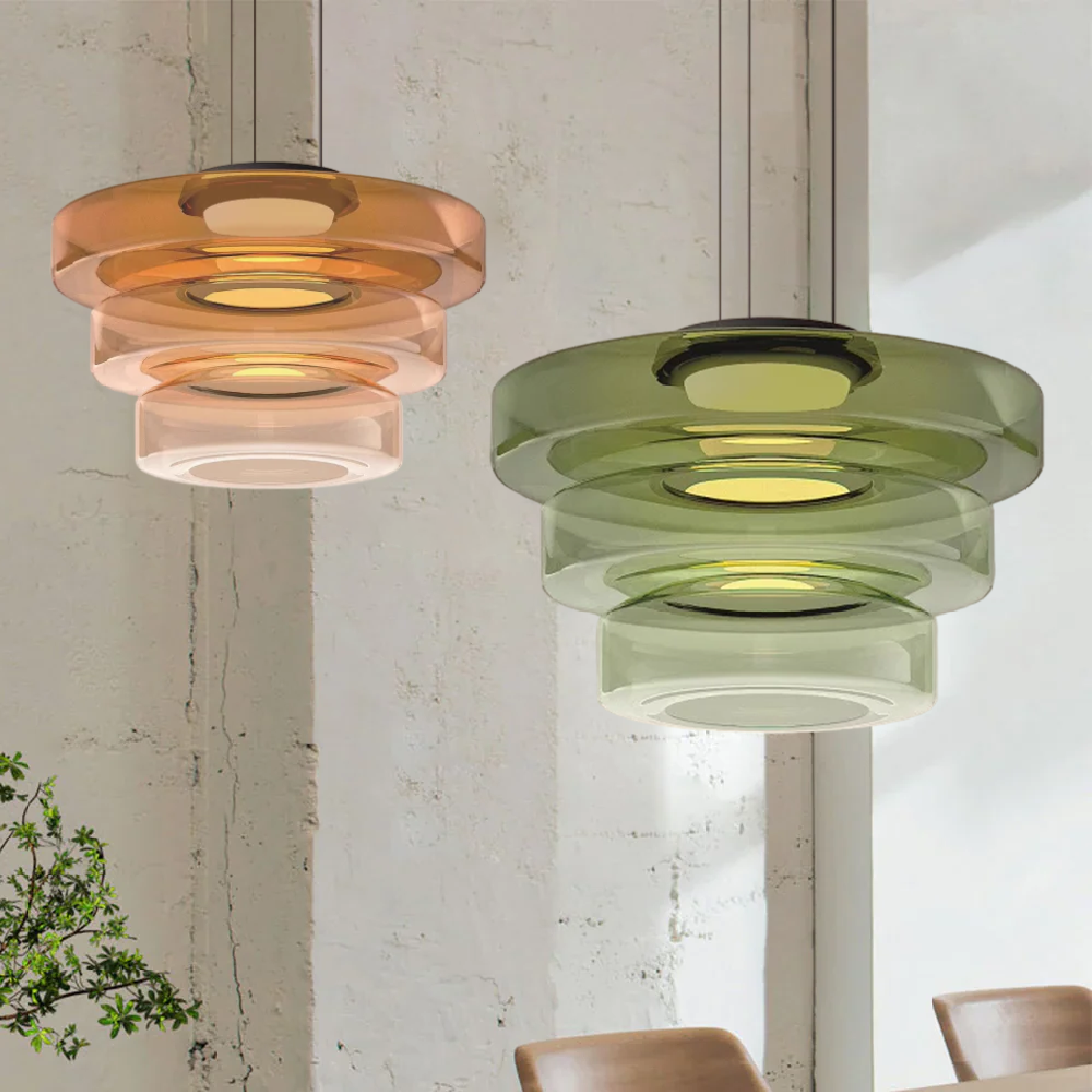 Bauhaus Glas-Pendelleuchte für Küche und Essbereiche | Temsk