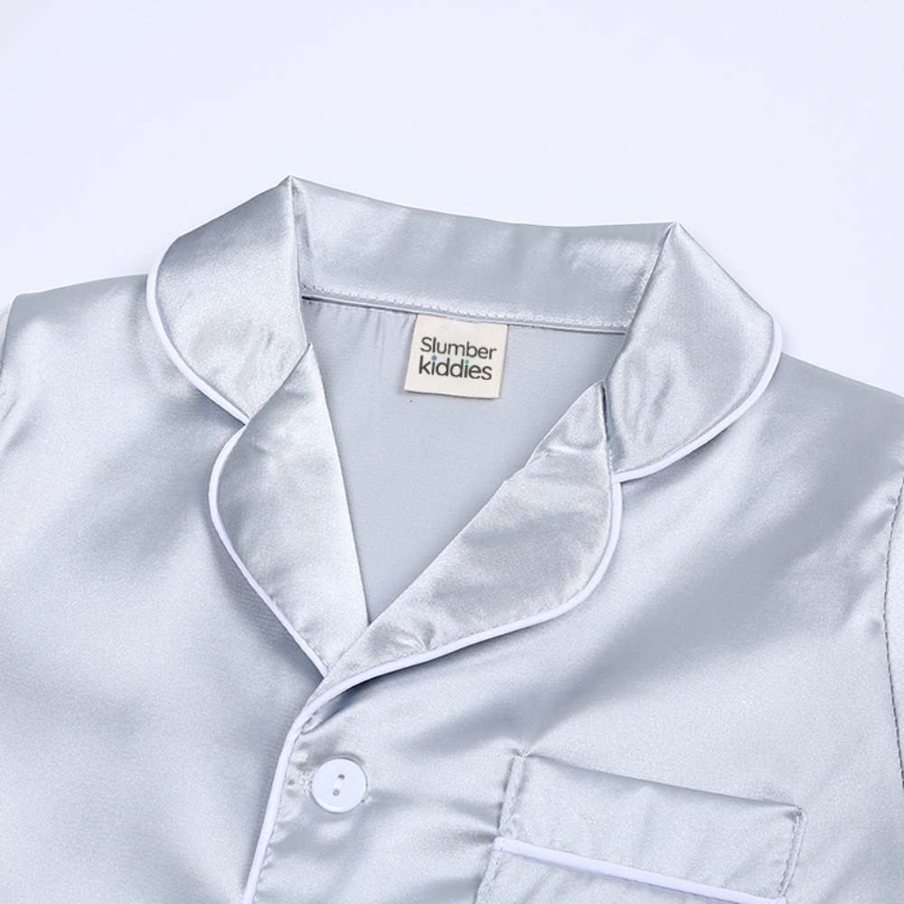 Kids Button-Top Sleepwear Set With Matching Top And Bottoms | Temsk