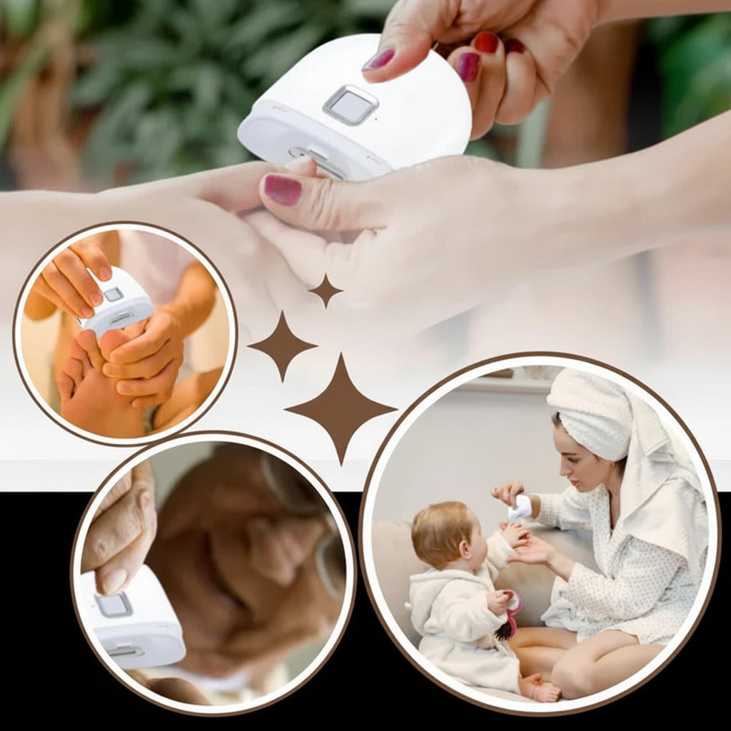Rechargeable Electric Nail Clipper With LED Light For Fingernails And Toenails | Temsk