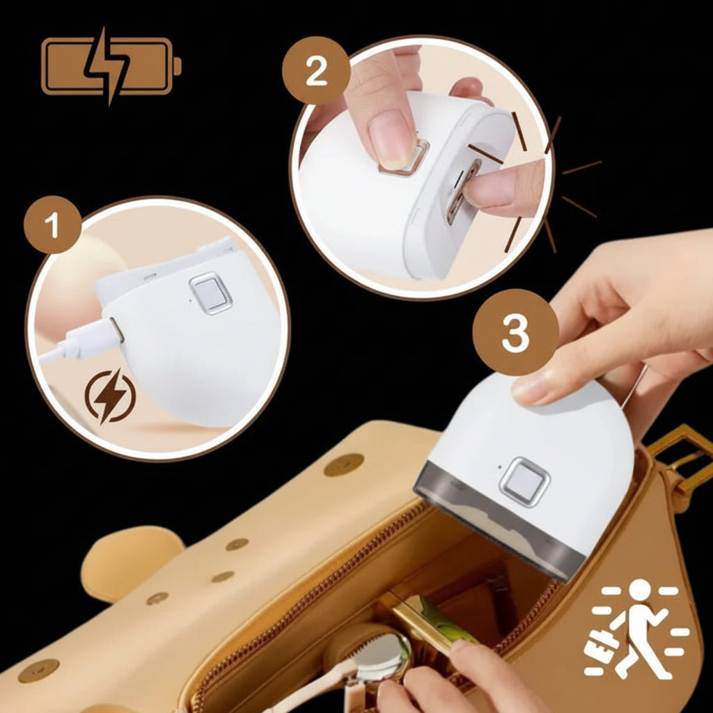 Rechargeable Electric Nail Clipper With LED Light For Fingernails And Toenails | Temsk