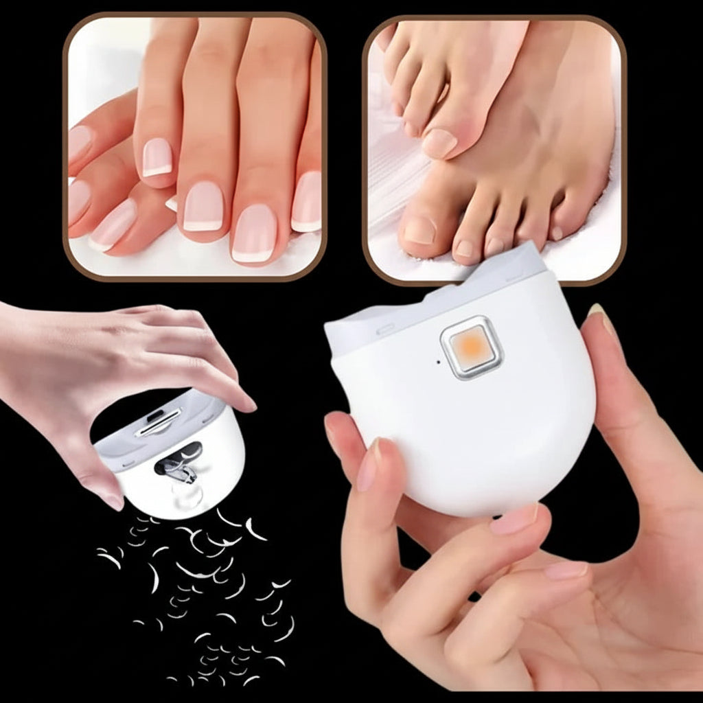 Rechargeable Electric Nail Clipper With LED Light For Fingernails And Toenails | Temsk
