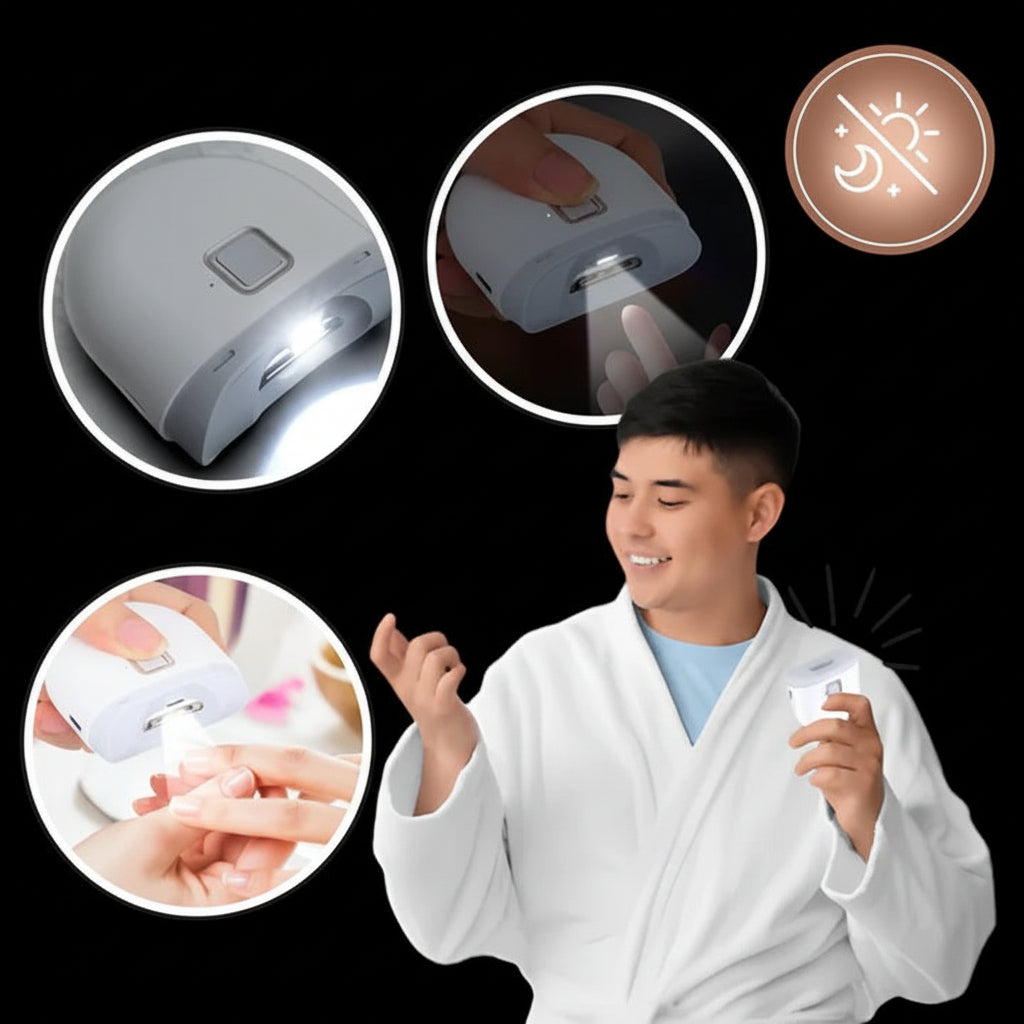 Rechargeable Electric Nail Clipper With LED Light For Fingernails And Toenails | Temsk