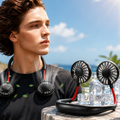 Wiederaufladbarer Nackenventilator mit freihändiger, tragbarer Kühlung | Temsk
