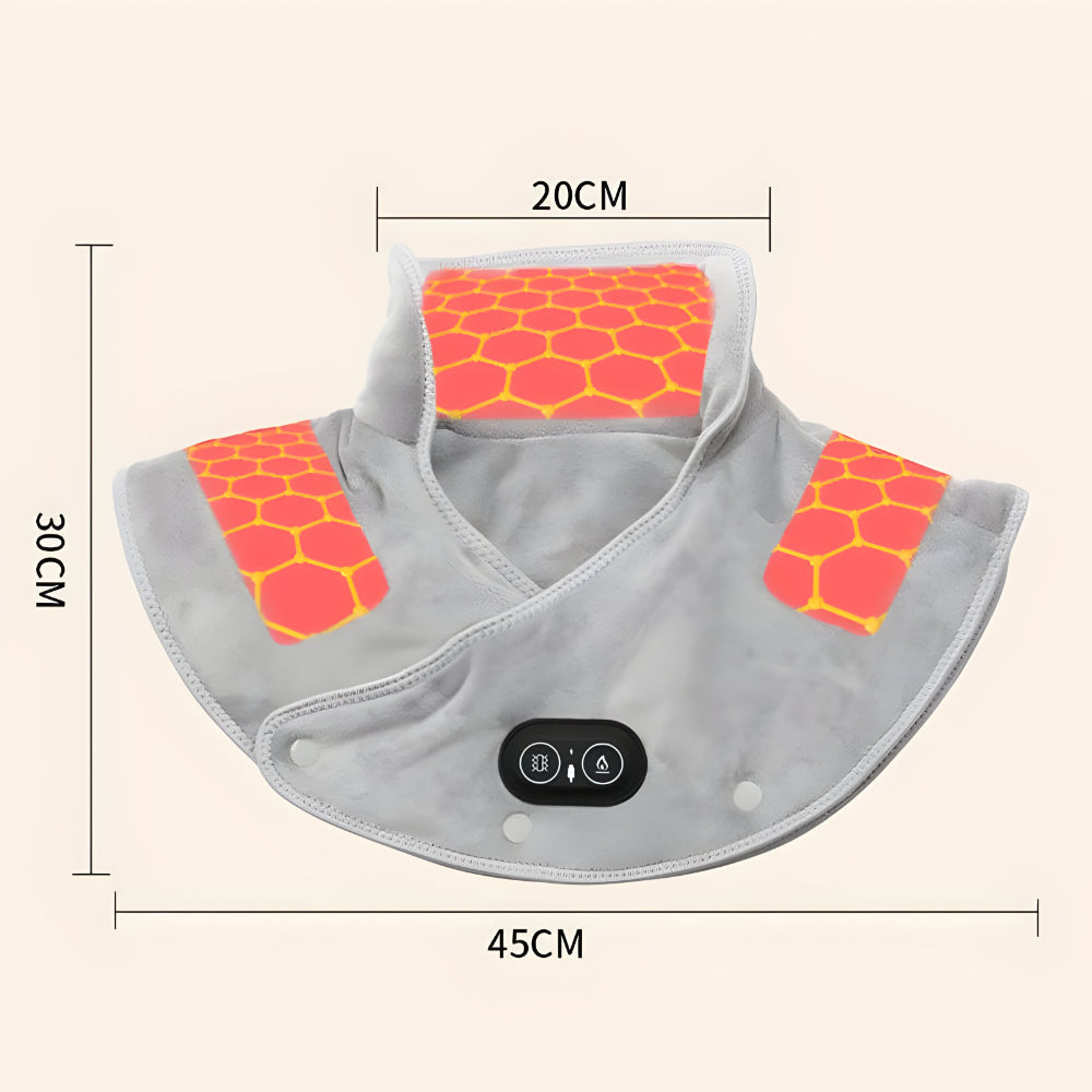Electric Neck Heating Pad And Shoulder Massager Unit | Temsk
