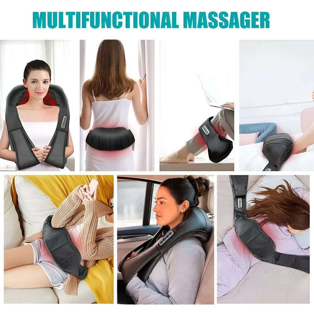 Electric Shiatsu Neck Massager For Home And Car Use | Temsk