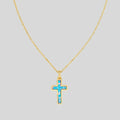 Gold Cross Pendant Necklace For Mother's Day Gift, Minimalist Jewelry | Temsk