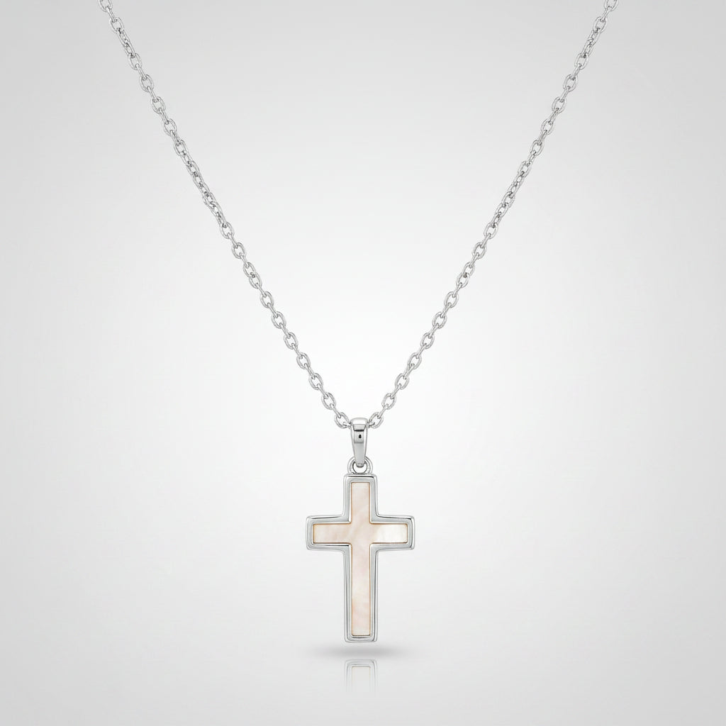 Gold Cross Pendant Necklace For Mother's Day Gift, Minimalist Jewelry | Temsk
