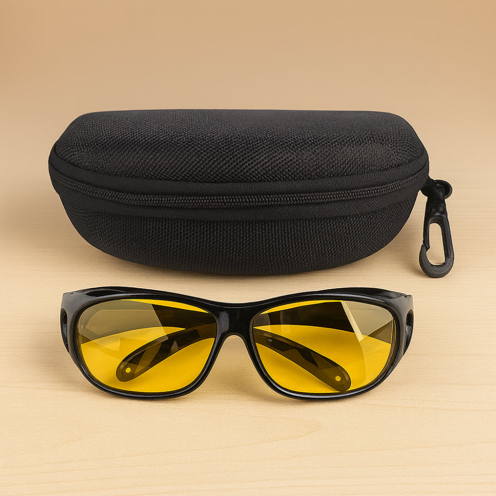 Nachtfahrbrille mit blendfreiem gelbem Tönungsglas | Temsk