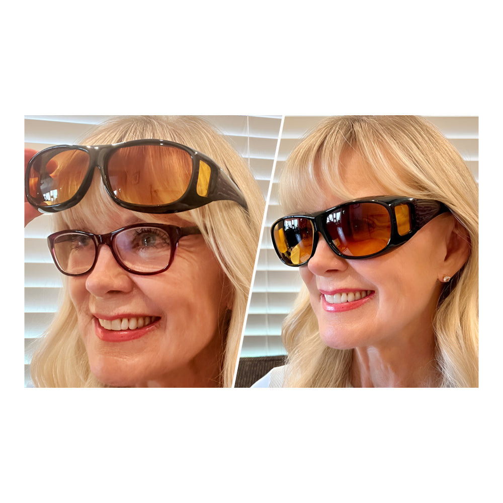 Nachtfahrbrille mit blendfreiem gelbem Tönungsglas | Temsk