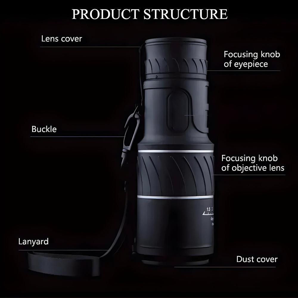 Outdoor Night Vision With Monocular Zoom for Day and Low Light Viewing | Temsk