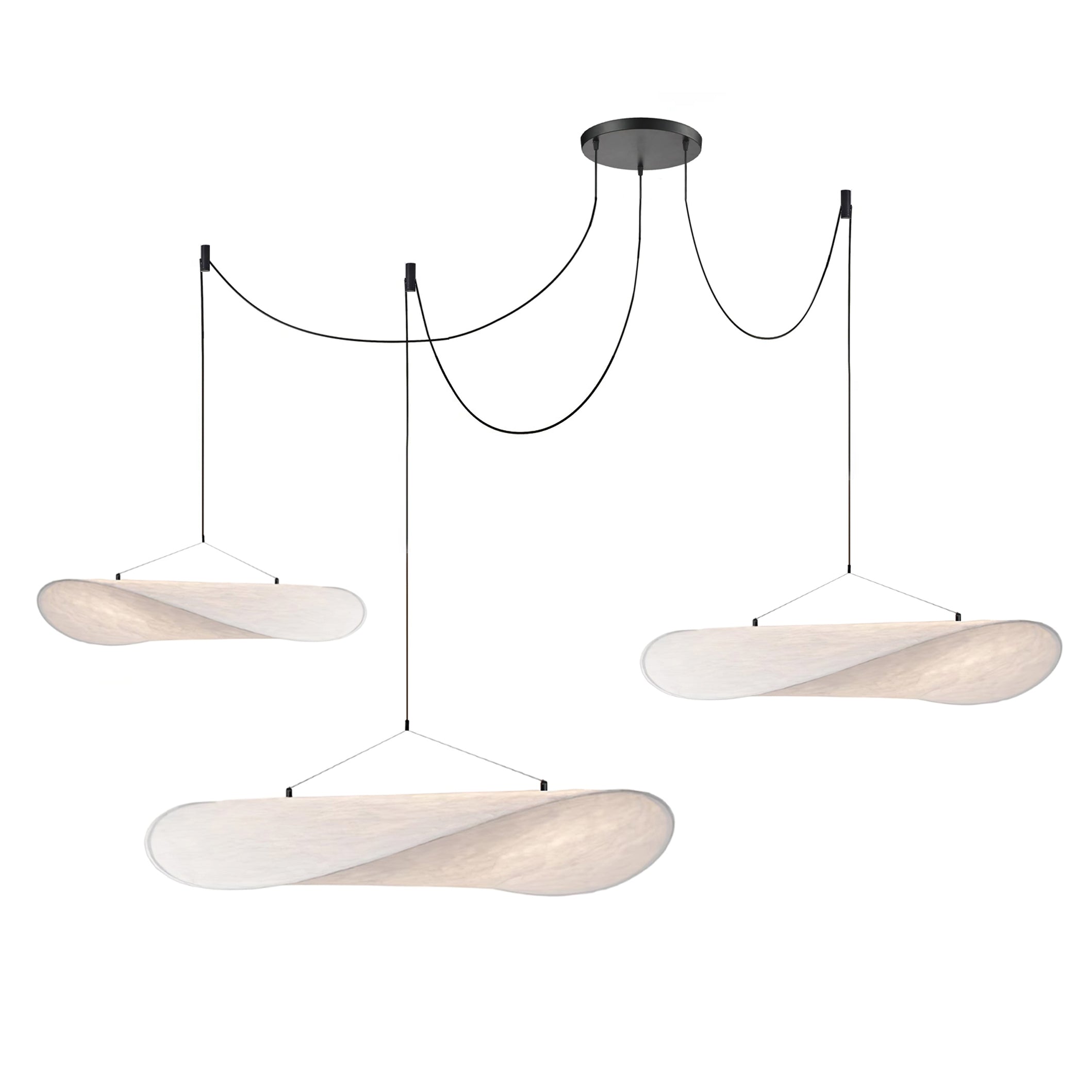 Sculptural Silk Pendant Ceiling Light Fixture For Interiors | Temsk