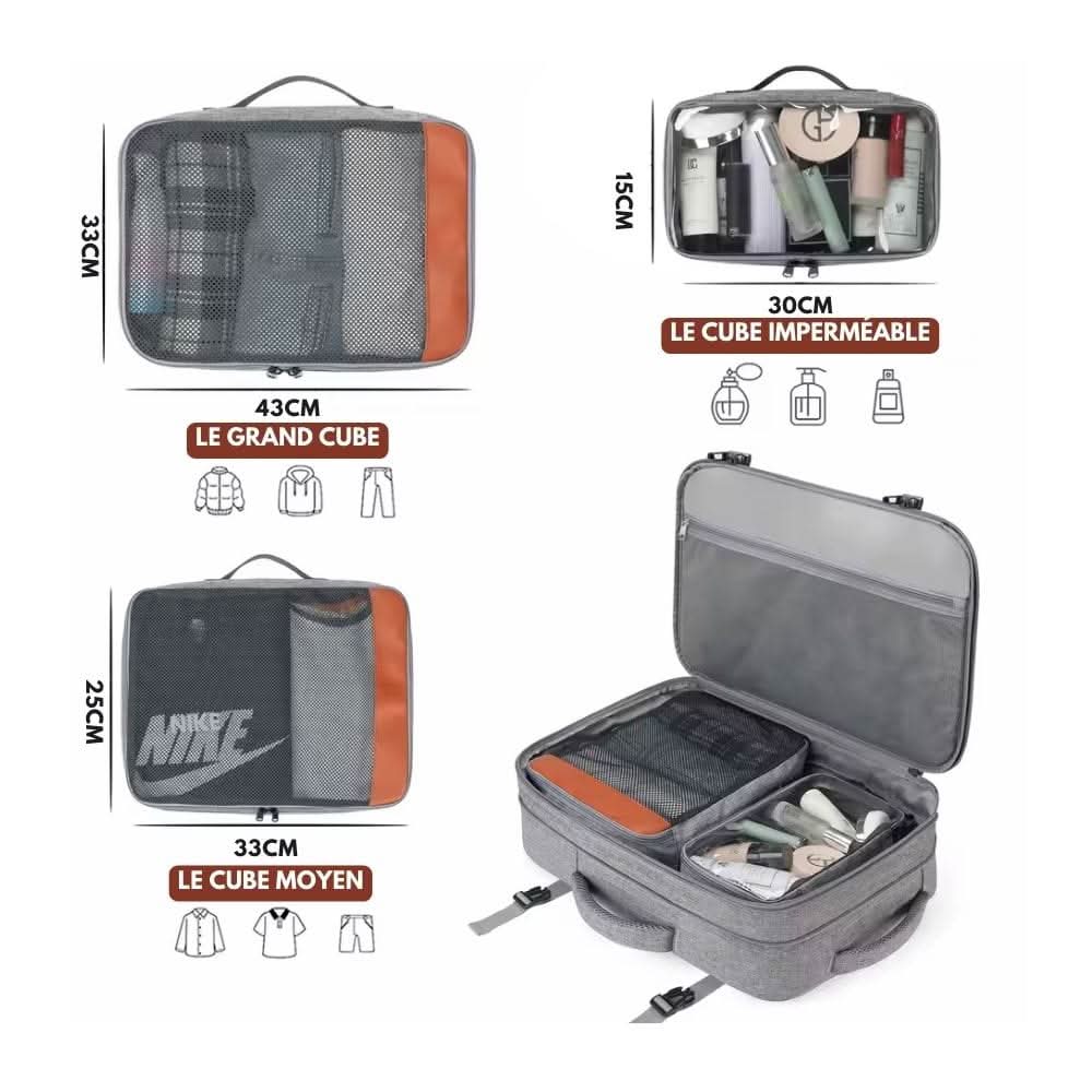 TrailNova kabinový batoh s přihrádkou na boty a USB portem | Temsk