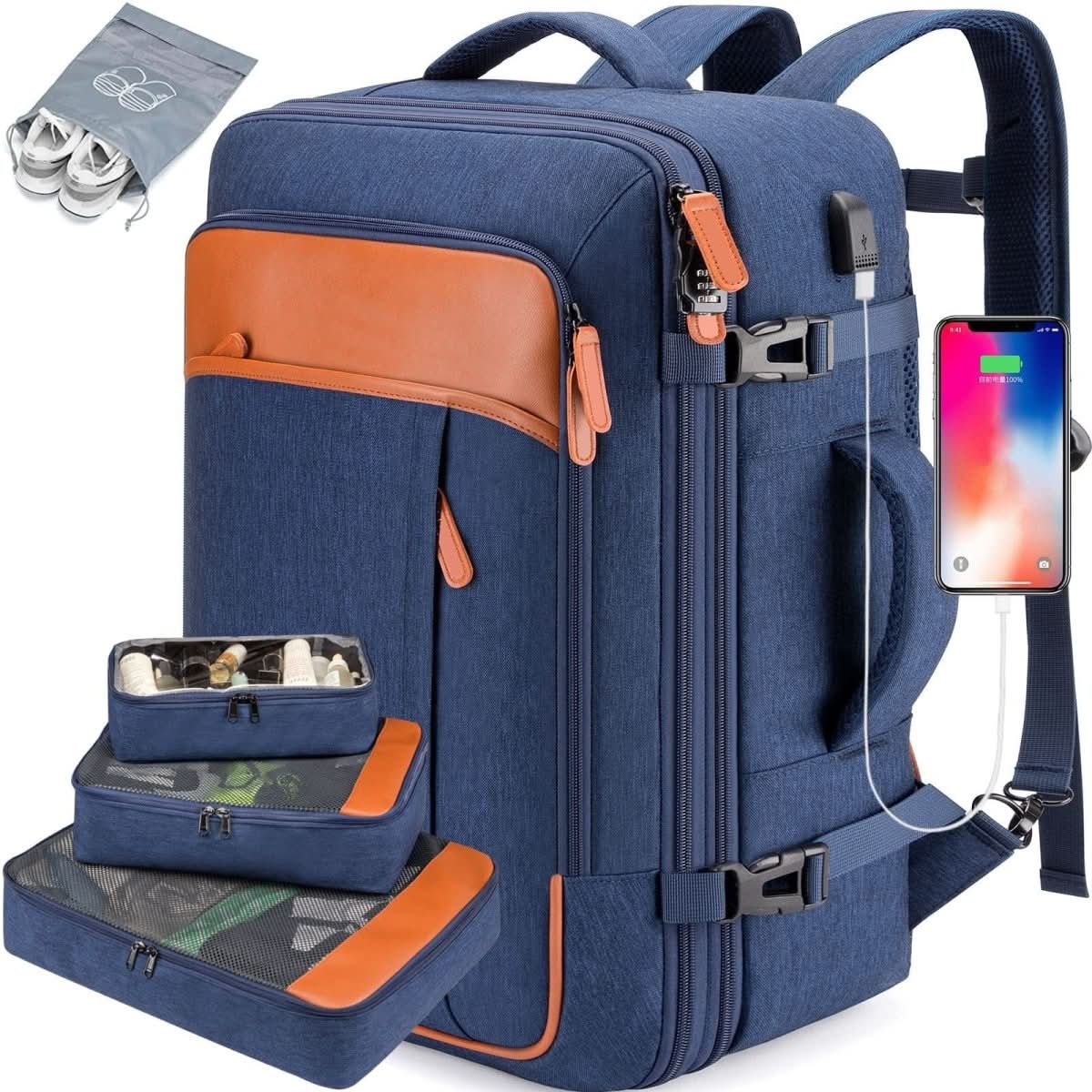 TrailNova kabinový batoh s přihrádkou na boty a USB portem | Temsk