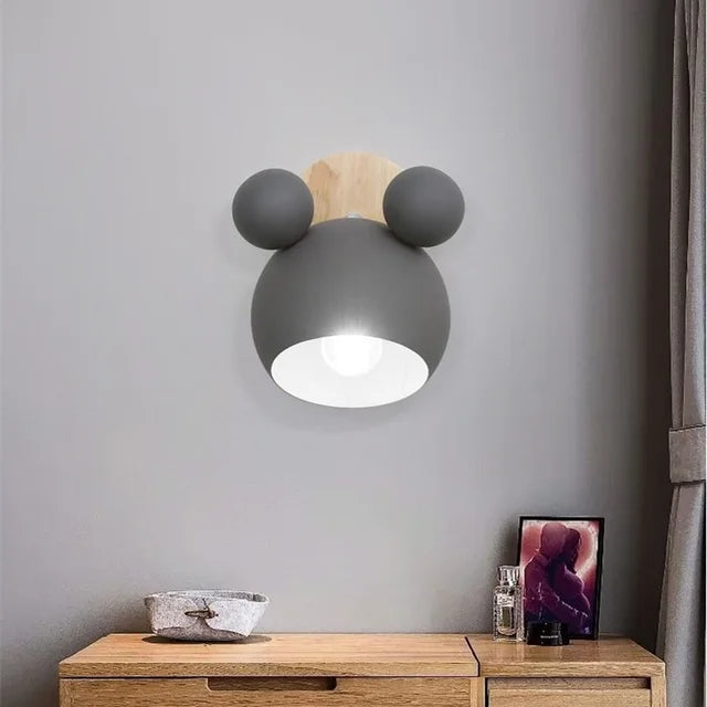 ToonGlow Inspired By Mickey Mouse Kid Room Wall Light | Temsk