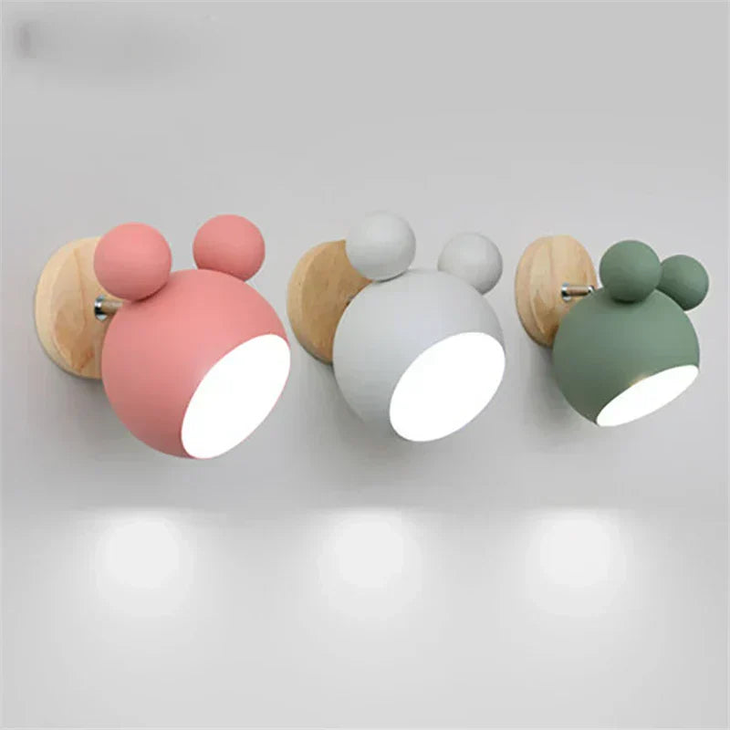 ToonGlow Inspired By Mickey Mouse Kid Room Wall Light | Temsk