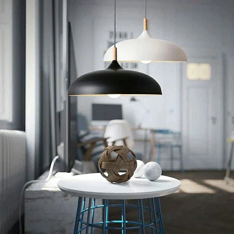 Oak Accent Ceiling Light With Warm LED For Living Room And Bedroom | Temsk