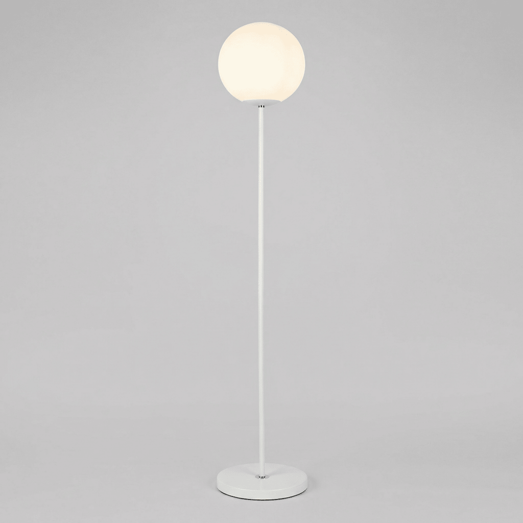 Globe Floor Lamp in Metal and Glass, Nordic Style, 60 Inches Tall | Temsk