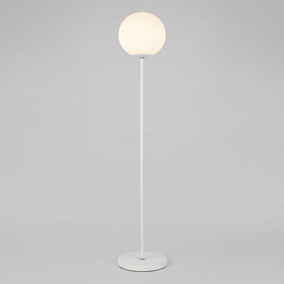 Globe Floor Lamp in Metal and Glass, Nordic Style, 60 Inches Tall | Temsk