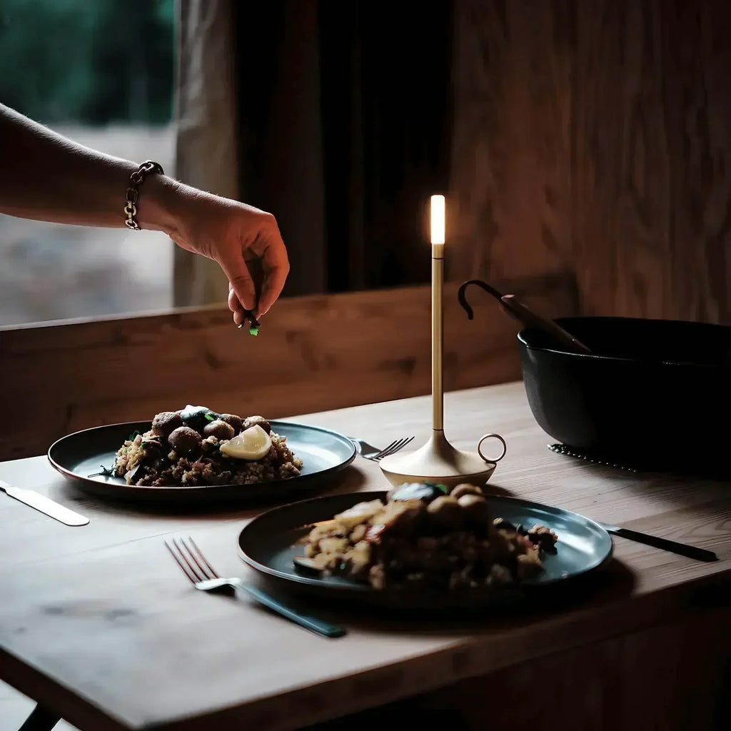 Graceful Curves Define LumenAstra Candlestick Lamp For Timeless Charm | Temsk