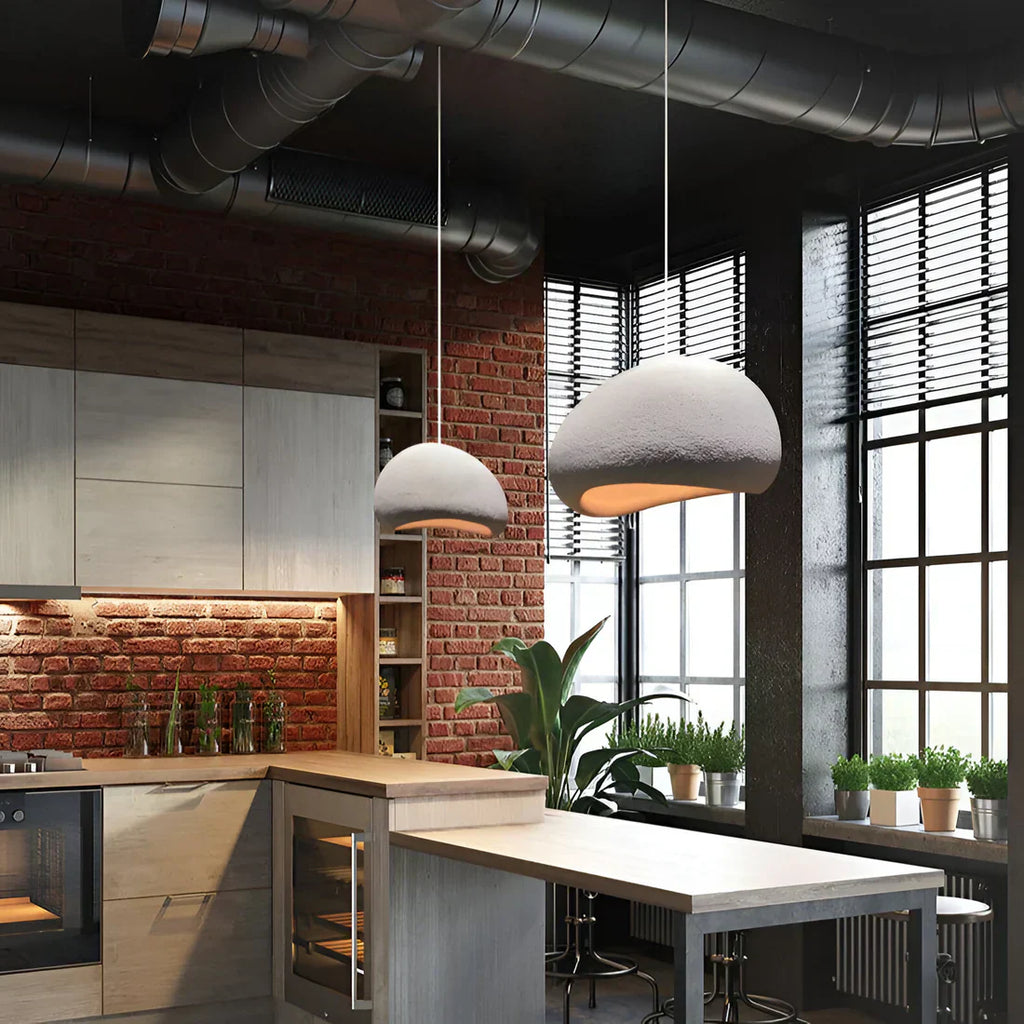 Galet Air Pendant Light With Organic Stone Form Design | Temsk