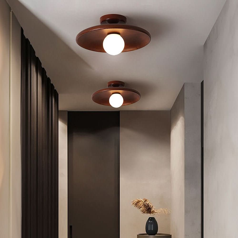 LumaNest Wood Design Ceiling Lamp In Minimalist Scandinavian Style | Temsk