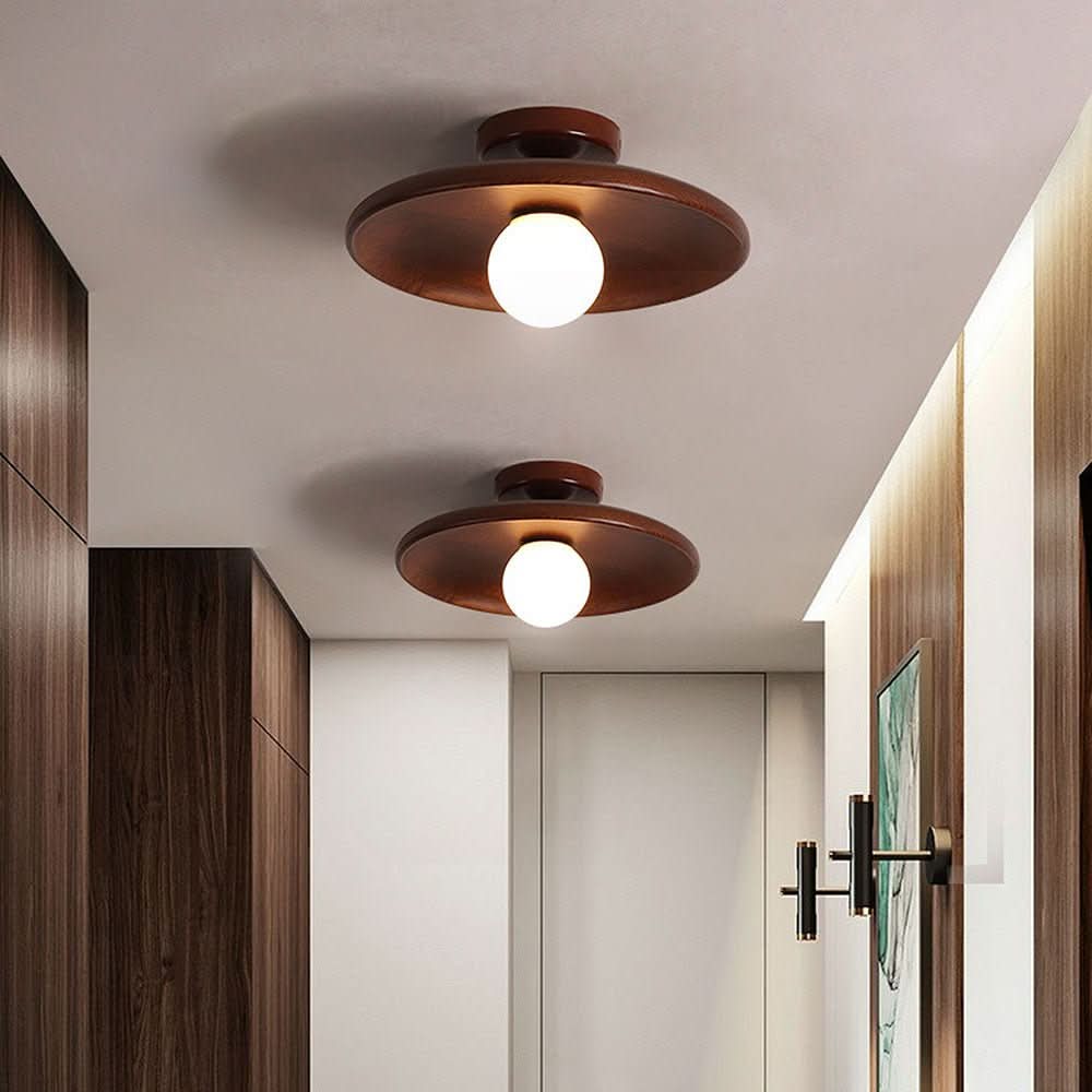 LumaNest Wood Design Ceiling Lamp In Minimalist Scandinavian Style | Temsk