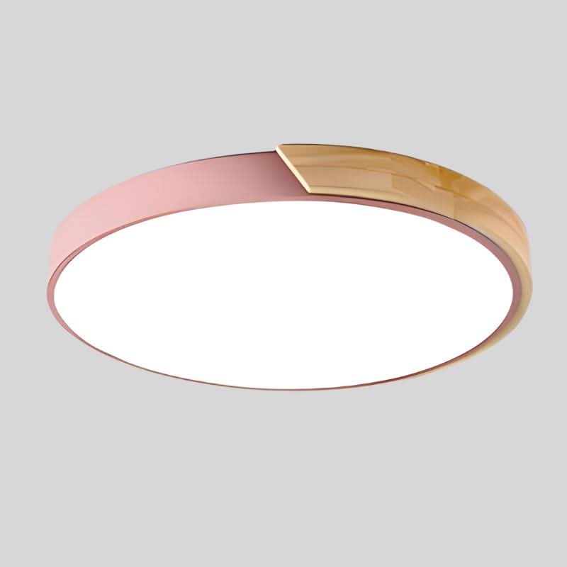 Meringue Glow Nordic Wood LED Ceiling Light For Cozy Living Ambience | Temsk