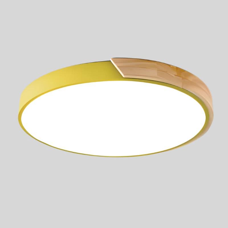 Meringue Glow Nordic Wood LED Ceiling Light For Cozy Living Ambience | Temsk